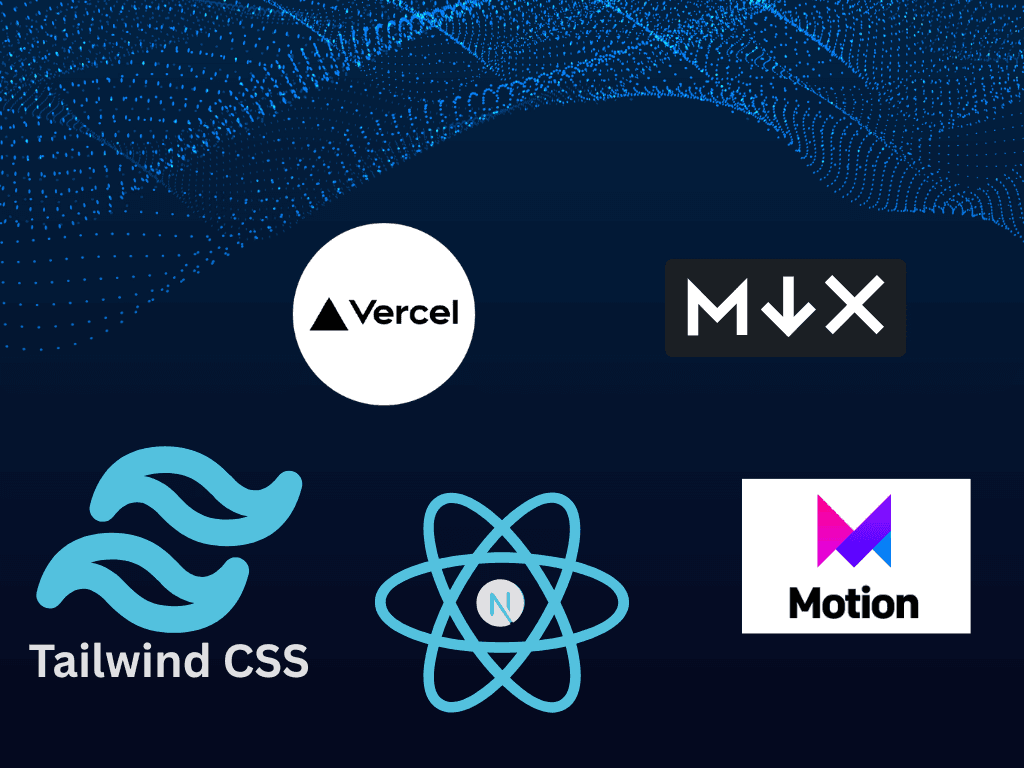 Next.js, Tailwind CSS, Vercel, Framer Motion Image of the Tech Stack: Next.js, Tailwind CSS, Vercel, Framer Motion