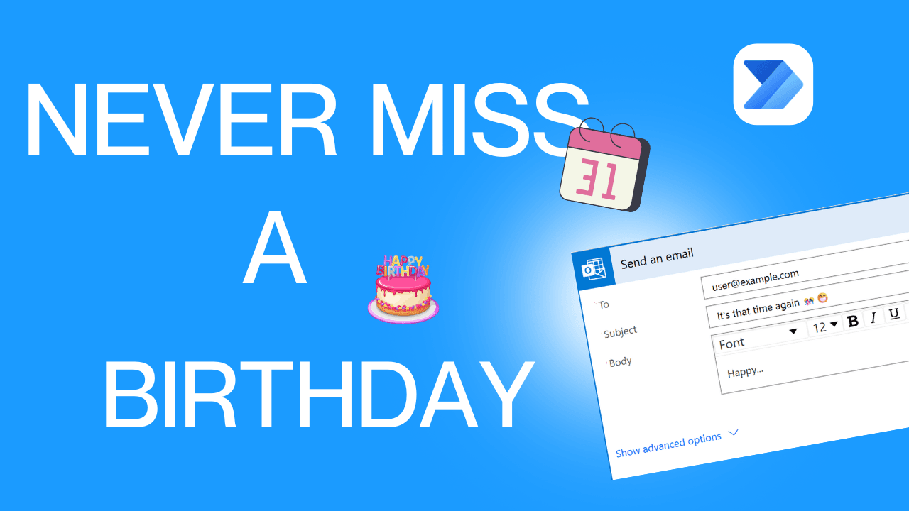 Birthday Reminder Email Flow cover image